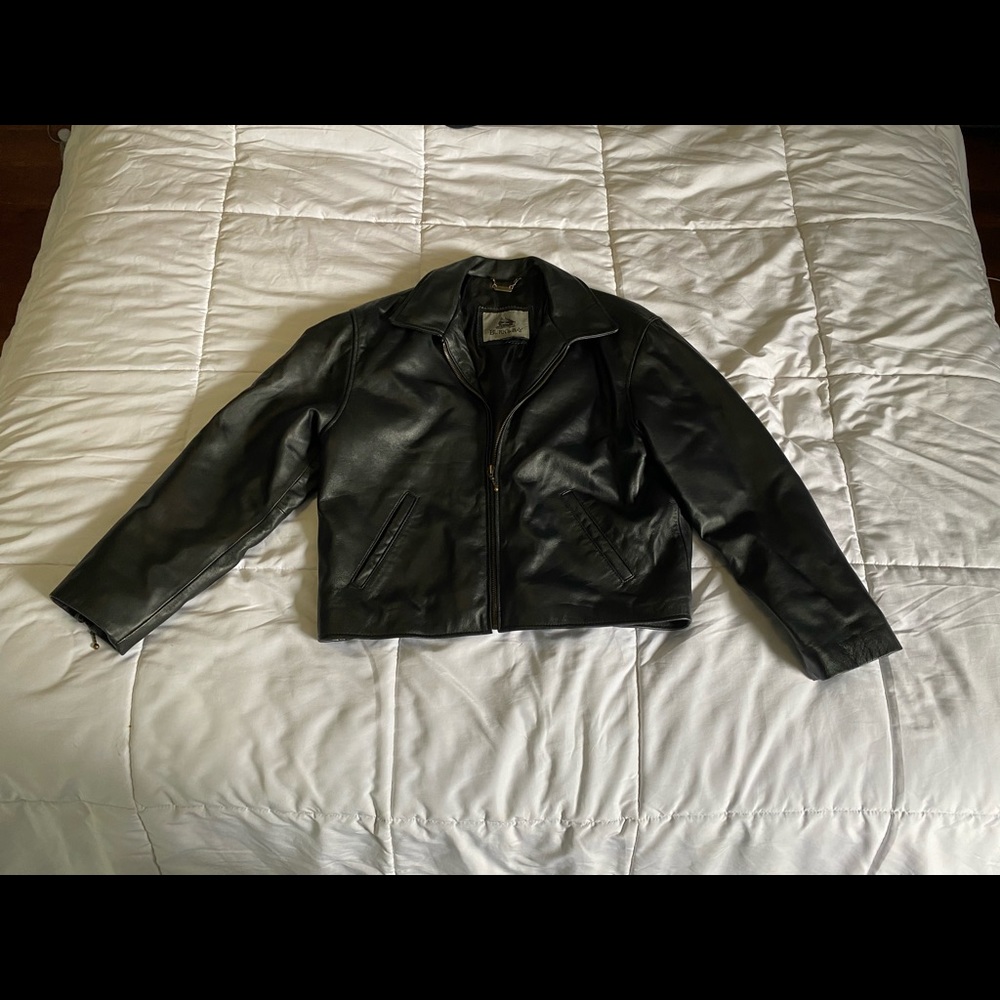 Burk’s bay leather jacket